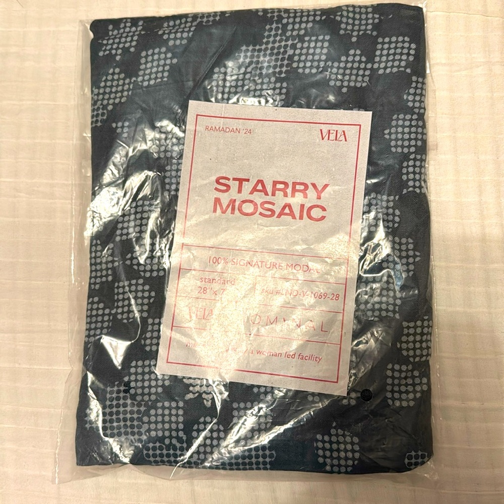 NWT Vela Scarves starry mosaic modal scarf hijab unopened
